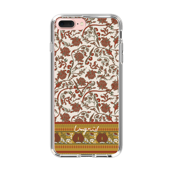 Slim Protection Case［ Ungrid - VintageFlower - Red ］