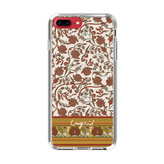 Slim Protection Case［ Ungrid - VintageFlower - Red ］