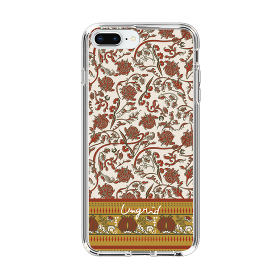 Slim Protection Case［ Ungrid - VintageFlower - Red ］