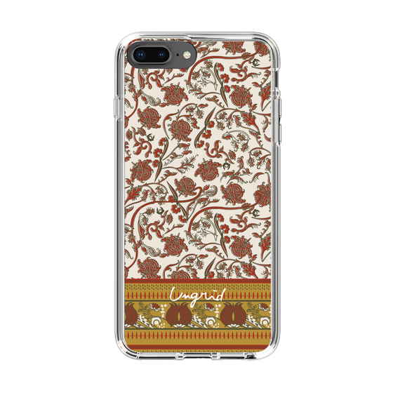 Slim Protection Case［ Ungrid - VintageFlower - Red ］