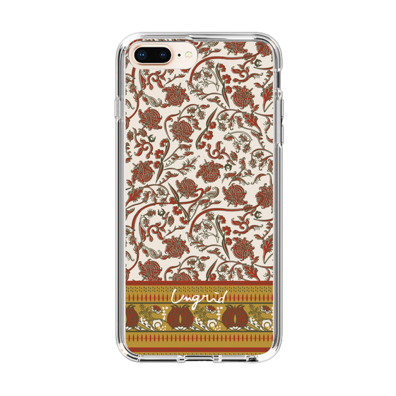 Slim Protection Case［ Ungrid - VintageFlower - Red ］