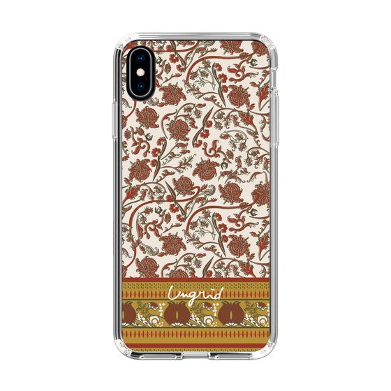 Slim Protection Case［ Ungrid - VintageFlower - Red ］