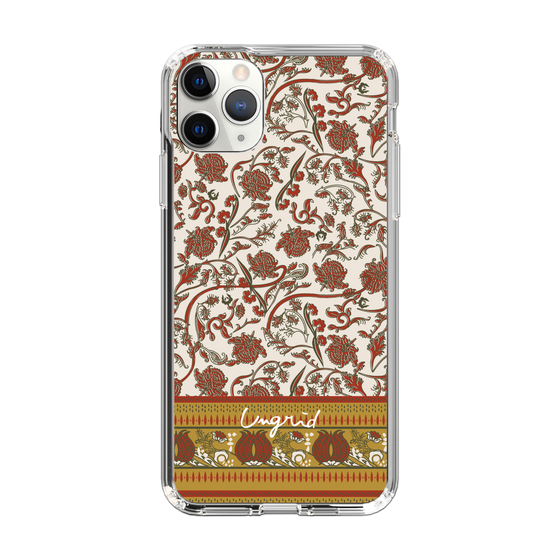 Slim Protection Case［ Ungrid - VintageFlower - Red ］