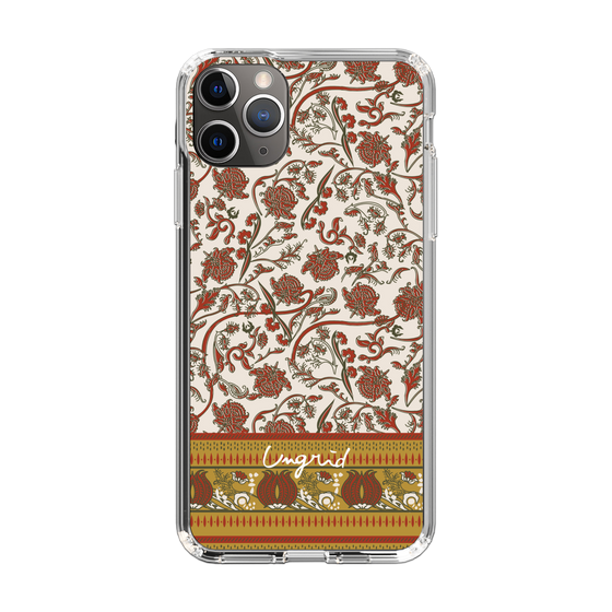 Slim Protection Case［ Ungrid - VintageFlower - Red ］
