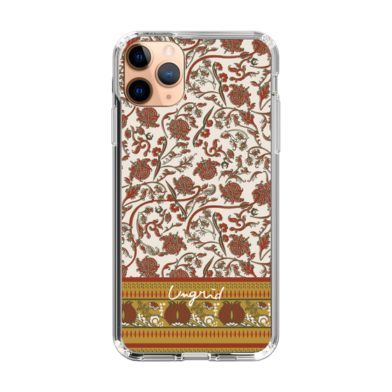 Slim Protection Case［ Ungrid - VintageFlower - Red ］