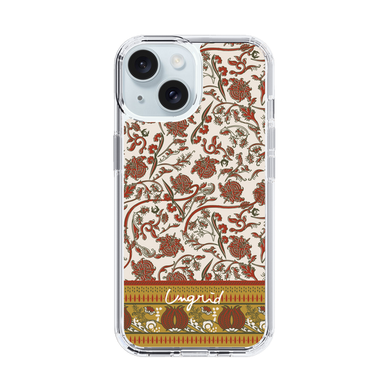 Slim Protection Case［ Ungrid - VintageFlower - Red ］