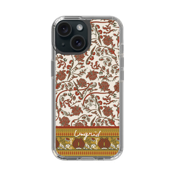 Slim Protection Case［ Ungrid - VintageFlower - Red ］
