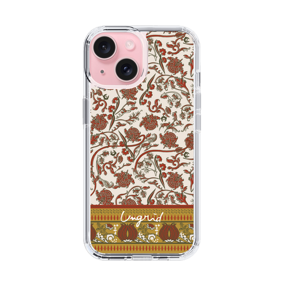 Slim Protection Case［ Ungrid - VintageFlower - Red ］
