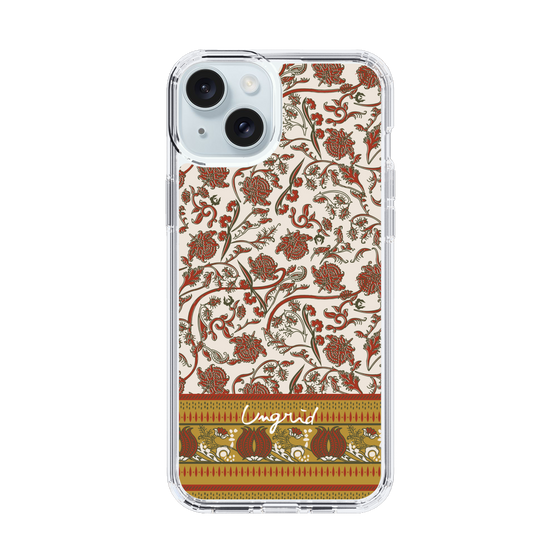 Slim Protection Case［ Ungrid - VintageFlower - Red ］