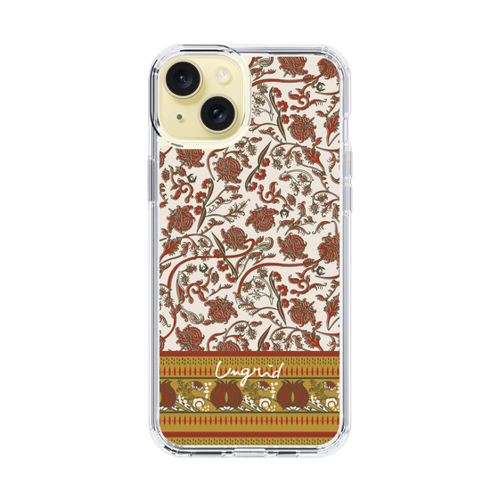 Slim Protection Case［ Ungrid - VintageFlower - Red ］