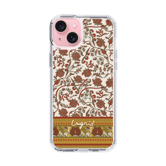 Slim Protection Case［ Ungrid - VintageFlower - Red ］
