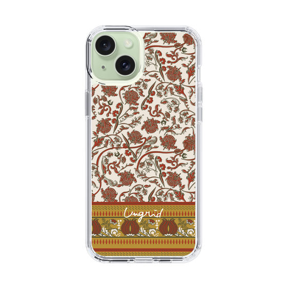 Slim Protection Case［ Ungrid - VintageFlower - Red ］