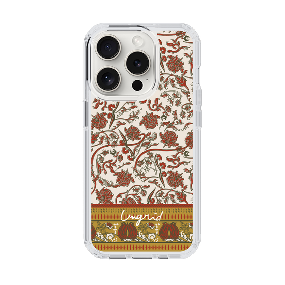 Slim Protection Case［ Ungrid - VintageFlower - Red ］