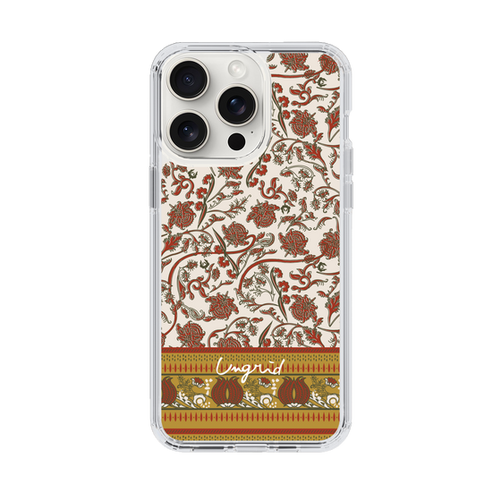 Slim Protection Case［ Ungrid - VintageFlower - Red ］