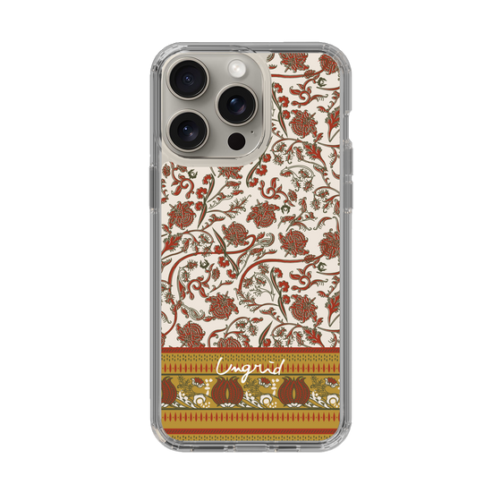 Slim Protection Case［ Ungrid - VintageFlower - Red ］