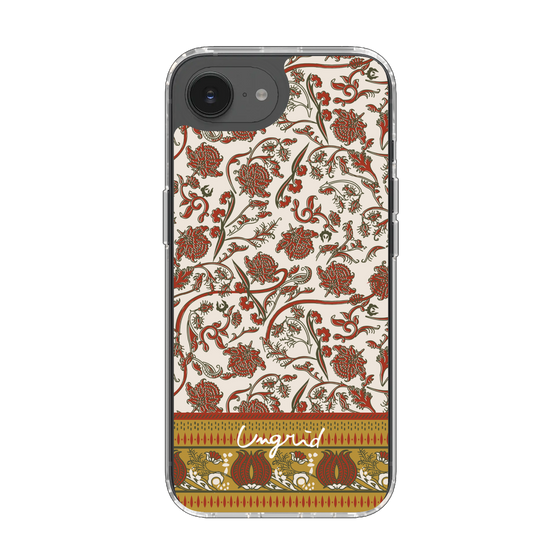 Slim Protection Case［ Ungrid - VintageFlower - Red ］