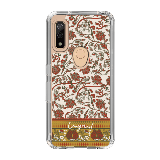 Slim Protection Case［ Ungrid - VintageFlower - Red ］