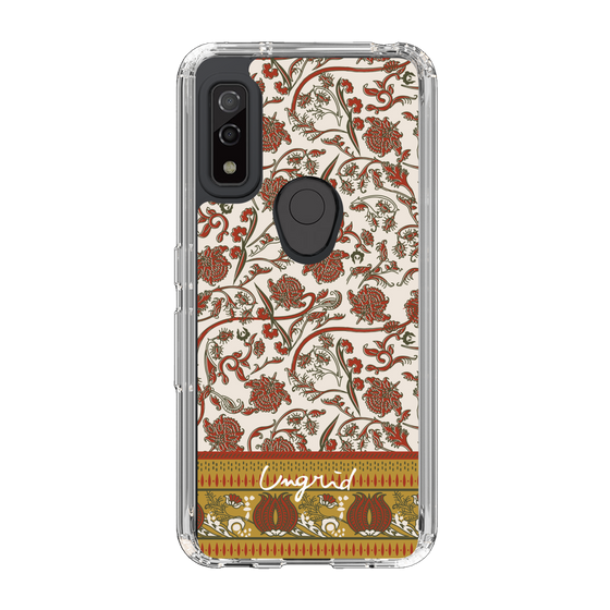 Slim Protection Case［ Ungrid - VintageFlower - Red ］