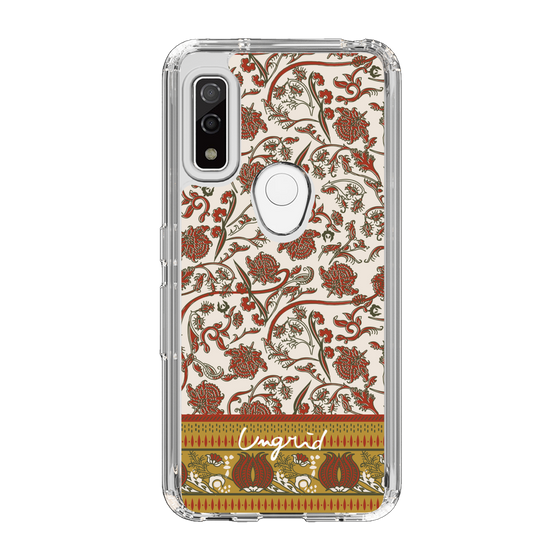 Slim Protection Case［ Ungrid - VintageFlower - Red ］