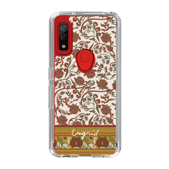 Slim Protection Case［ Ungrid - VintageFlower - Red ］