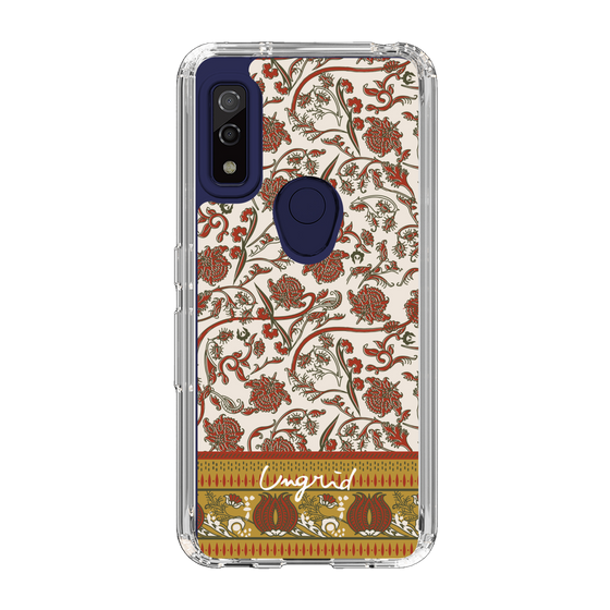 Slim Protection Case［ Ungrid - VintageFlower - Red ］