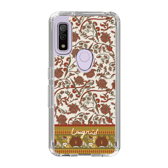Slim Protection Case［ Ungrid - VintageFlower - Red ］
