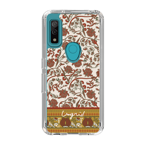 Slim Protection Case［ Ungrid - VintageFlower - Red ］