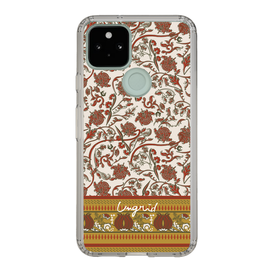 Slim Protection Case［ Ungrid - VintageFlower - Red ］