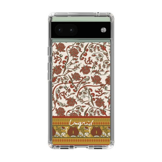 Slim Protection Case［ Ungrid - VintageFlower - Red ］