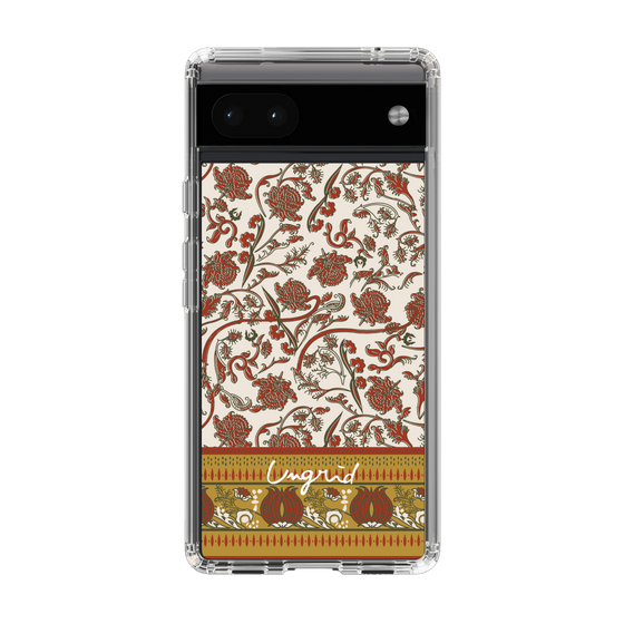 Slim Protection Case［ Ungrid - VintageFlower - Red ］