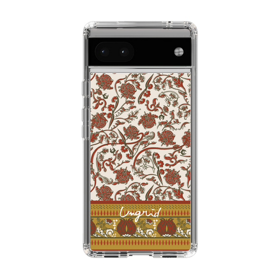 Slim Protection Case［ Ungrid - VintageFlower - Red ］