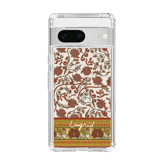 Slim Protection Case［ Ungrid - VintageFlower - Red ］