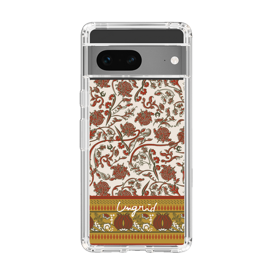Slim Protection Case［ Ungrid - VintageFlower - Red ］
