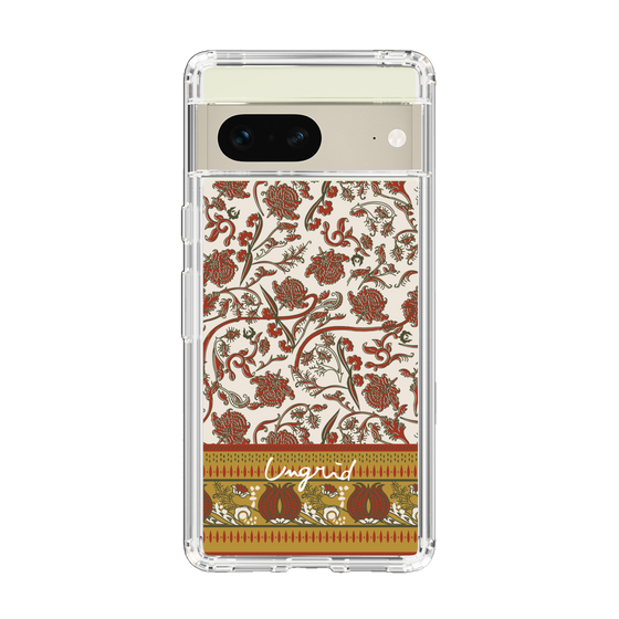Slim Protection Case［ Ungrid - VintageFlower - Red ］