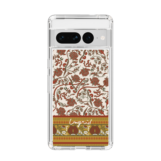 Slim Protection Case［ Ungrid - VintageFlower - Red ］