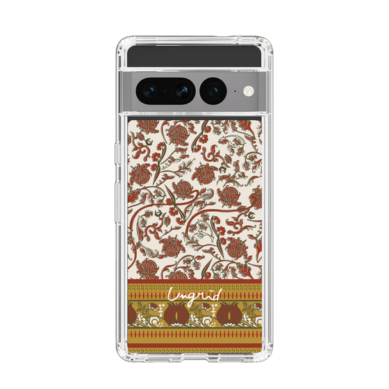 Slim Protection Case［ Ungrid - VintageFlower - Red ］