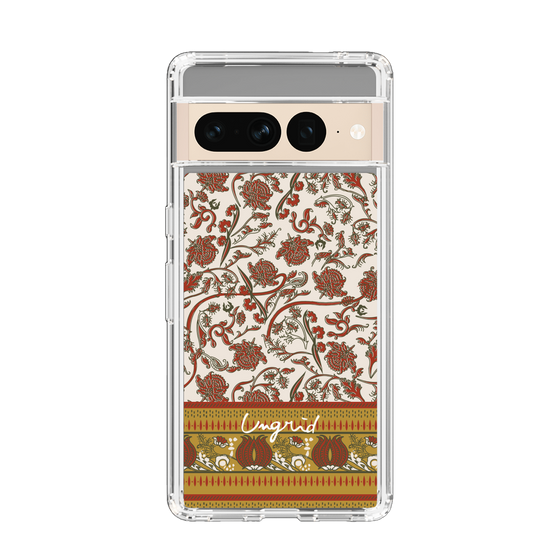 Slim Protection Case［ Ungrid - VintageFlower - Red ］