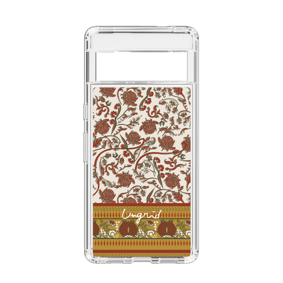 Slim Protection Case［ Ungrid - VintageFlower - Red ］