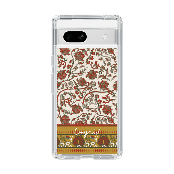 Slim Protection Case［ Ungrid - VintageFlower - Red ］