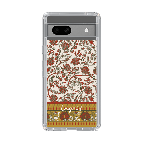 Slim Protection Case［ Ungrid - VintageFlower - Red ］