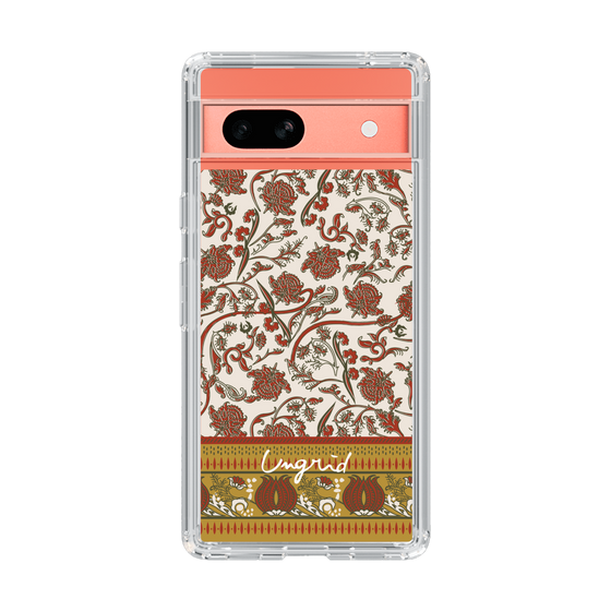 Slim Protection Case［ Ungrid - VintageFlower - Red ］