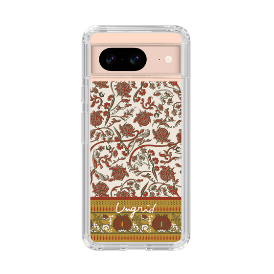 Slim Protection Case［ Ungrid - VintageFlower - Red ］