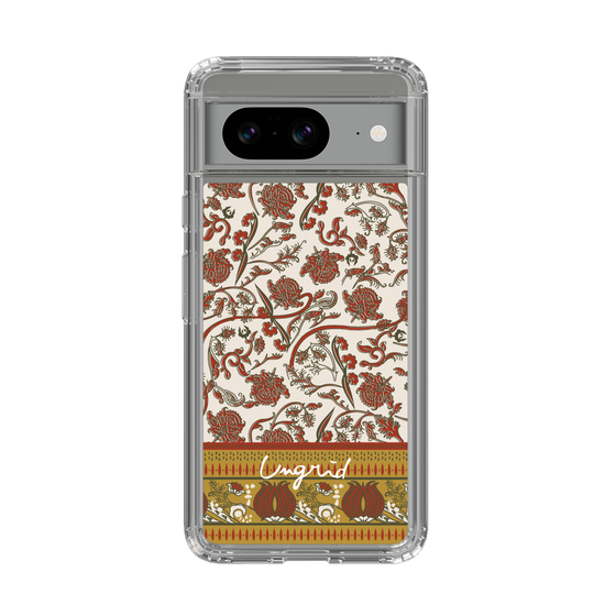 Slim Protection Case［ Ungrid - VintageFlower - Red ］