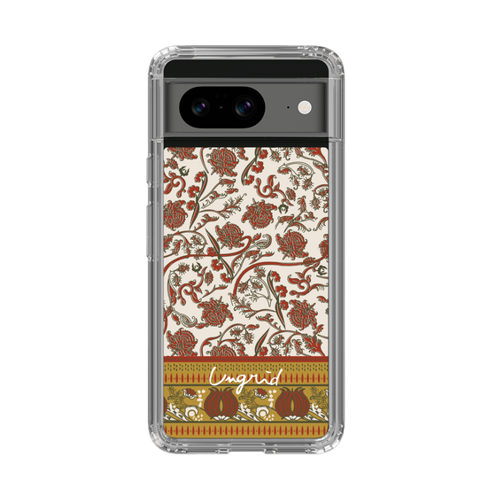 Slim Protection Case［ Ungrid - VintageFlower - Red ］