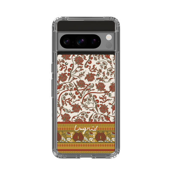 Slim Protection Case［ Ungrid - VintageFlower - Red ］