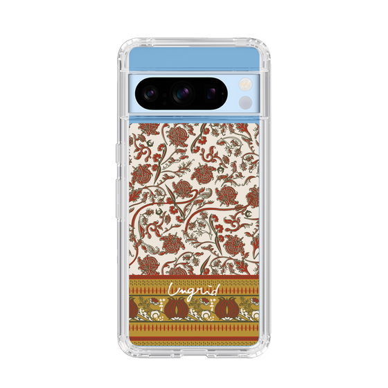 Slim Protection Case［ Ungrid - VintageFlower - Red ］
