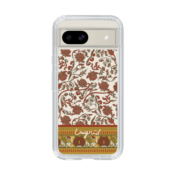 Slim Protection Case［ Ungrid - VintageFlower - Red ］
