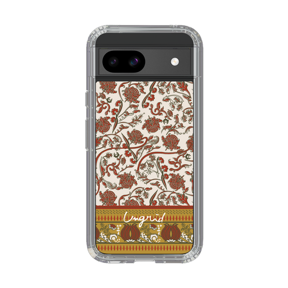 Slim Protection Case［ Ungrid - VintageFlower - Red ］