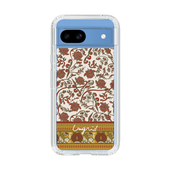 Slim Protection Case［ Ungrid - VintageFlower - Red ］