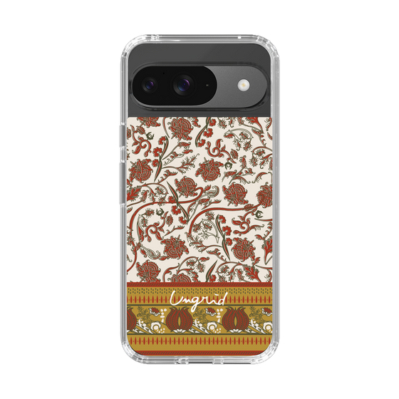 Slim Protection Case［ Ungrid - VintageFlower - Red ］